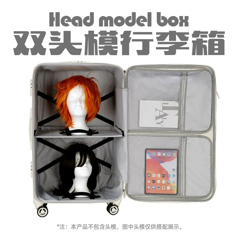 DoLife Store Double Head Mold Comic-Con Storage Case Luggage Girls Large Capacity Lightweight Suitcase Itabag Anime Enthusiast