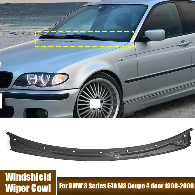

Car Accessories Front Windshield Wiper Cowl Hood Water Deflector Fit For BMW 3 Series E46 M3 Coupe 4 door 1996-2006 51718208483