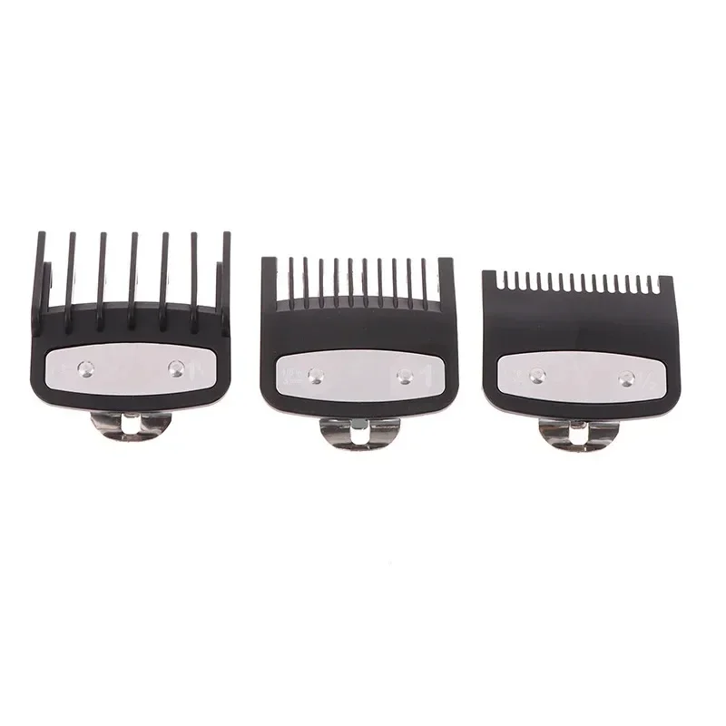 Hair Clipper Black Limit Comb Set Guards Guide Combs Trimmer Cutting Guides Styling Tools Attachment Compatible 1.5mm 3mm 4.5mm