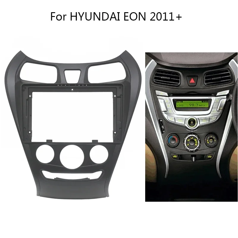 Cars Accessories Car Radio Fascia For HYUNDAI EON 2012-2019 Auto Stereo 2 Din Audio Install Dash Panel Surround Frame Kit Bezel