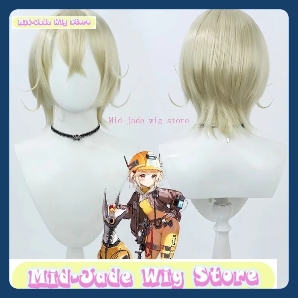 Peluca de jade medio tienda NIKKE Rapi Cosplay peluca Anime juego de rol fiesta de Halloween peluca sintética