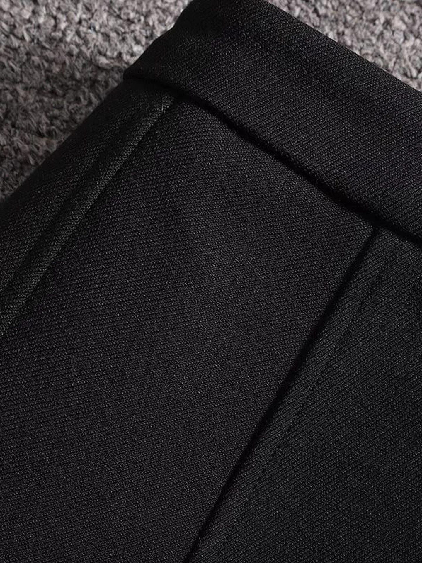 Fashionable Little Black Dress Half Skirt Women's Style Fish Tail Black Slimming Short Skirt Trendy Commute High Waist Zipper