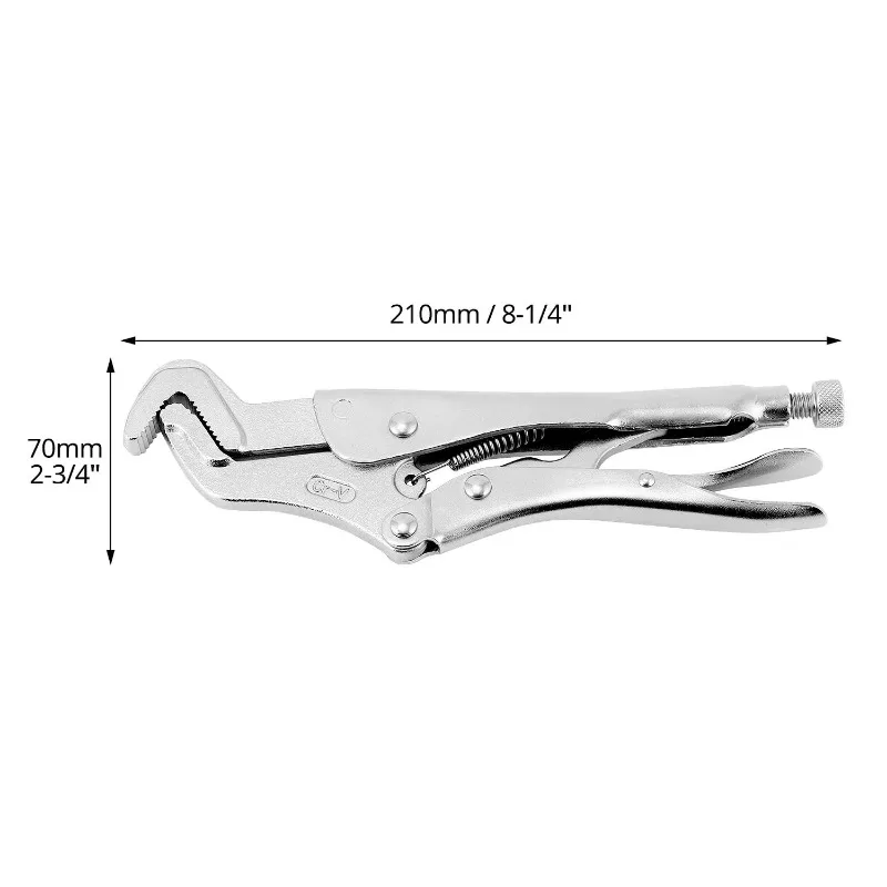 9-Inch Parrot Nose Pliers Hand Tool, Chrome-Molybdenum Steel with Adjustable Locking Jaw, Non-Slip Grip Home Improvement Tools