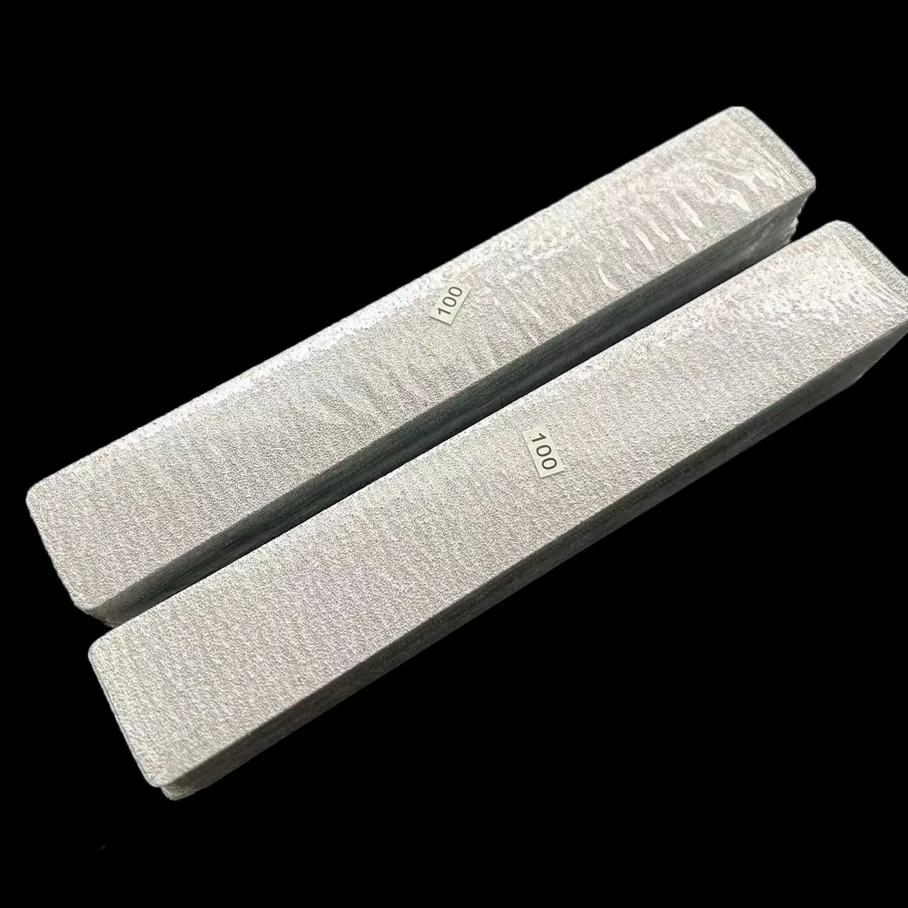 2sets(100 pcs) removalble pads durable nail file  rectangle  sandpaper pads halfmoon shape nail file