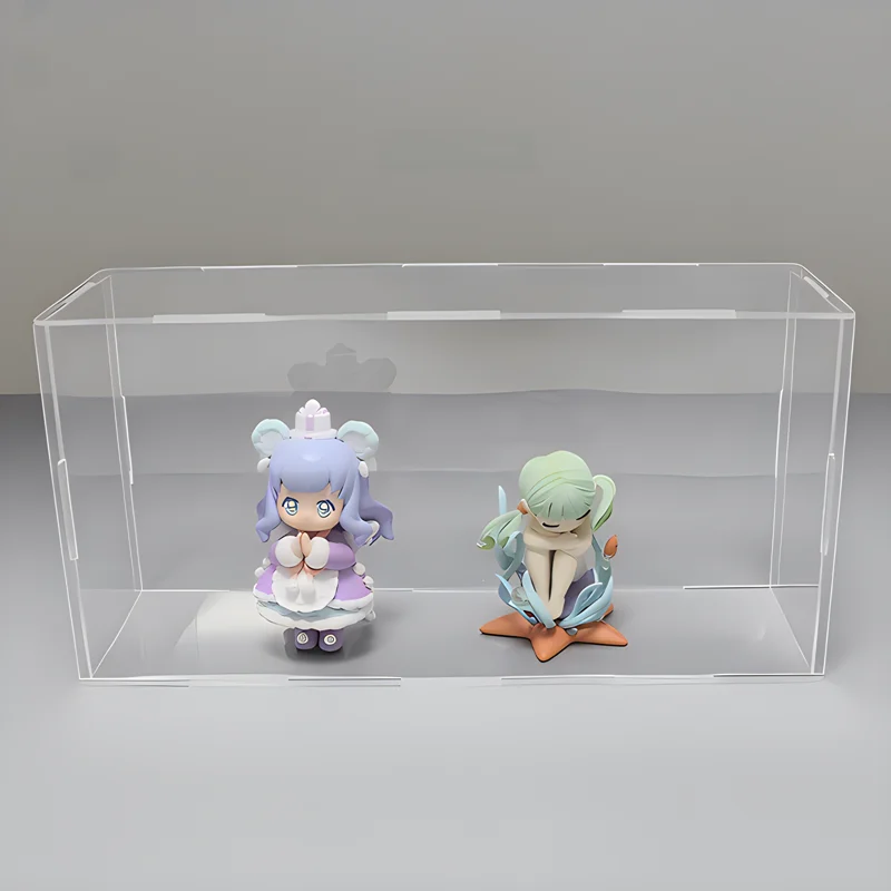 1pc transparent acrylic display box desktop storage rack dustproof protection display cabinet, suitable for dolls/toys/models