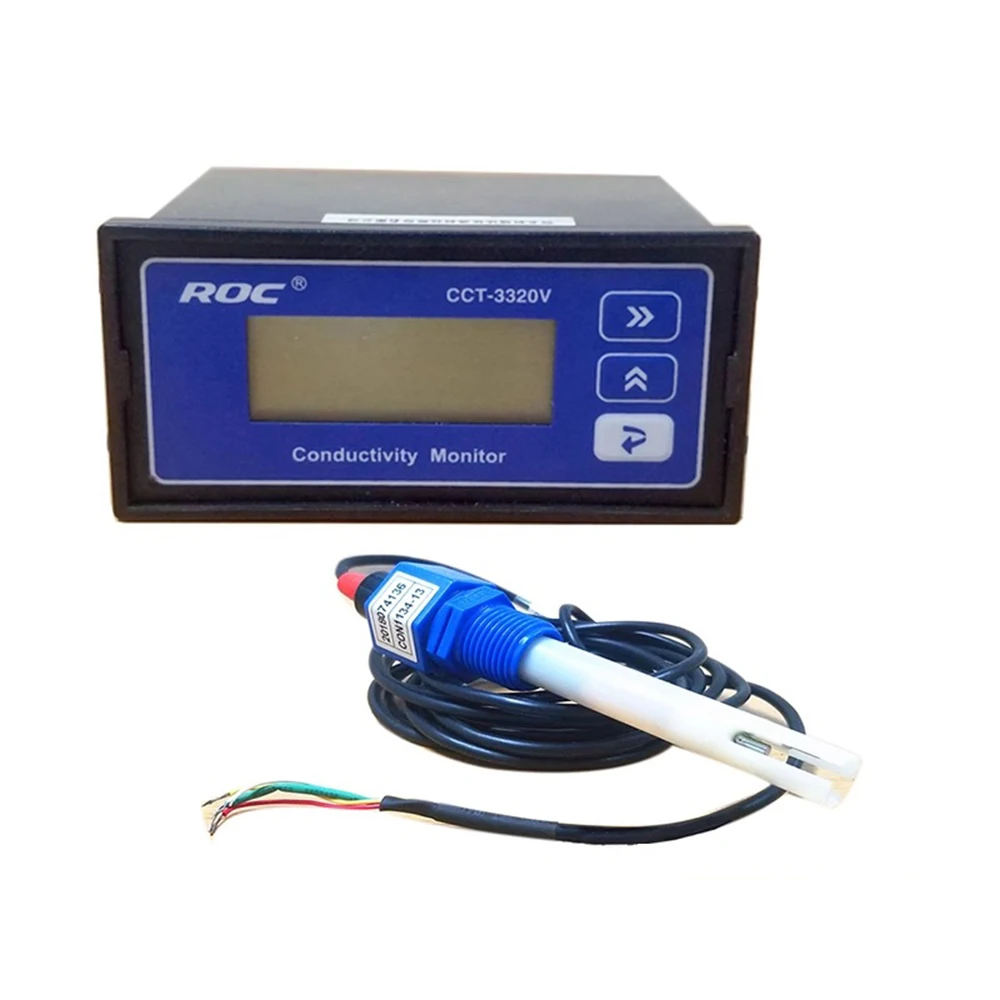 

Online Conductivity Monitor Tester METER Analyzer Controller 45by91mm panel mounted ATC BRAND ROC