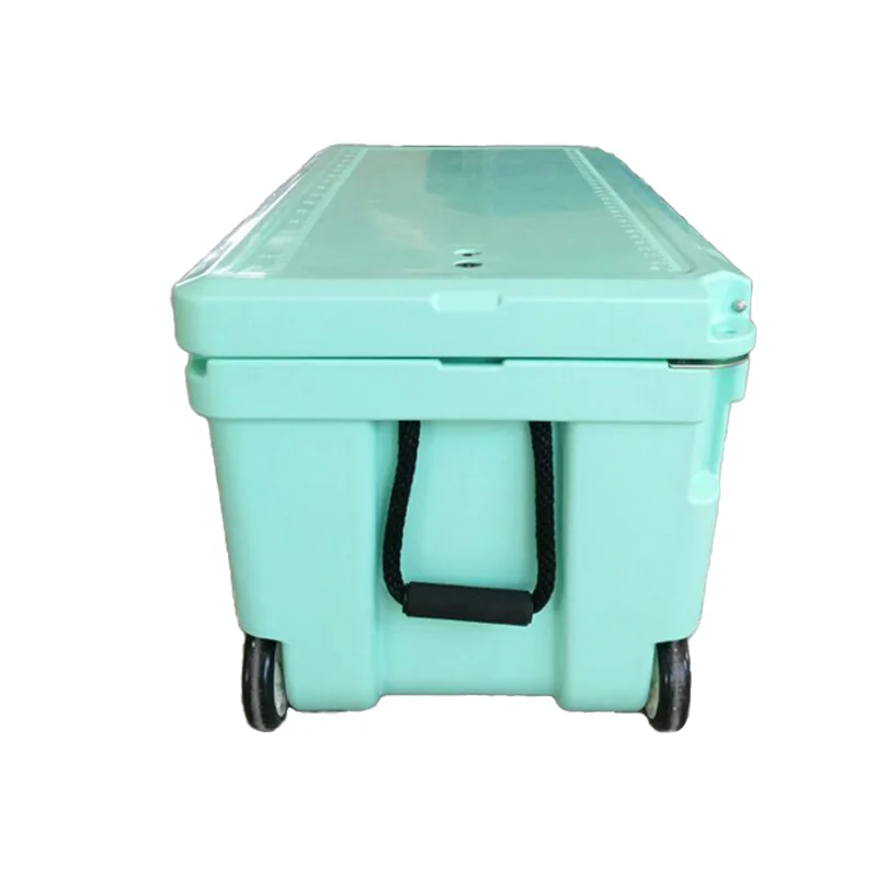 صندوق تبريد معزول محمول سعة 90 لترًا من الدرجة الغذائية LLDPE يحافظ على الثلج 5+ يومًا. للتخييم والصيد #6