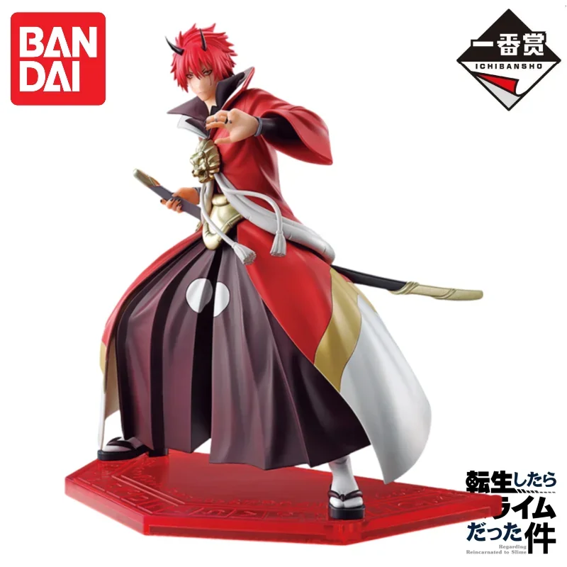 반다이 오리지널 반프레스토 이치반 쿠지 그 때 나는 슬라임으로 환생했습니다 리무루 베nimaru 액션 피규어 장식 선물
