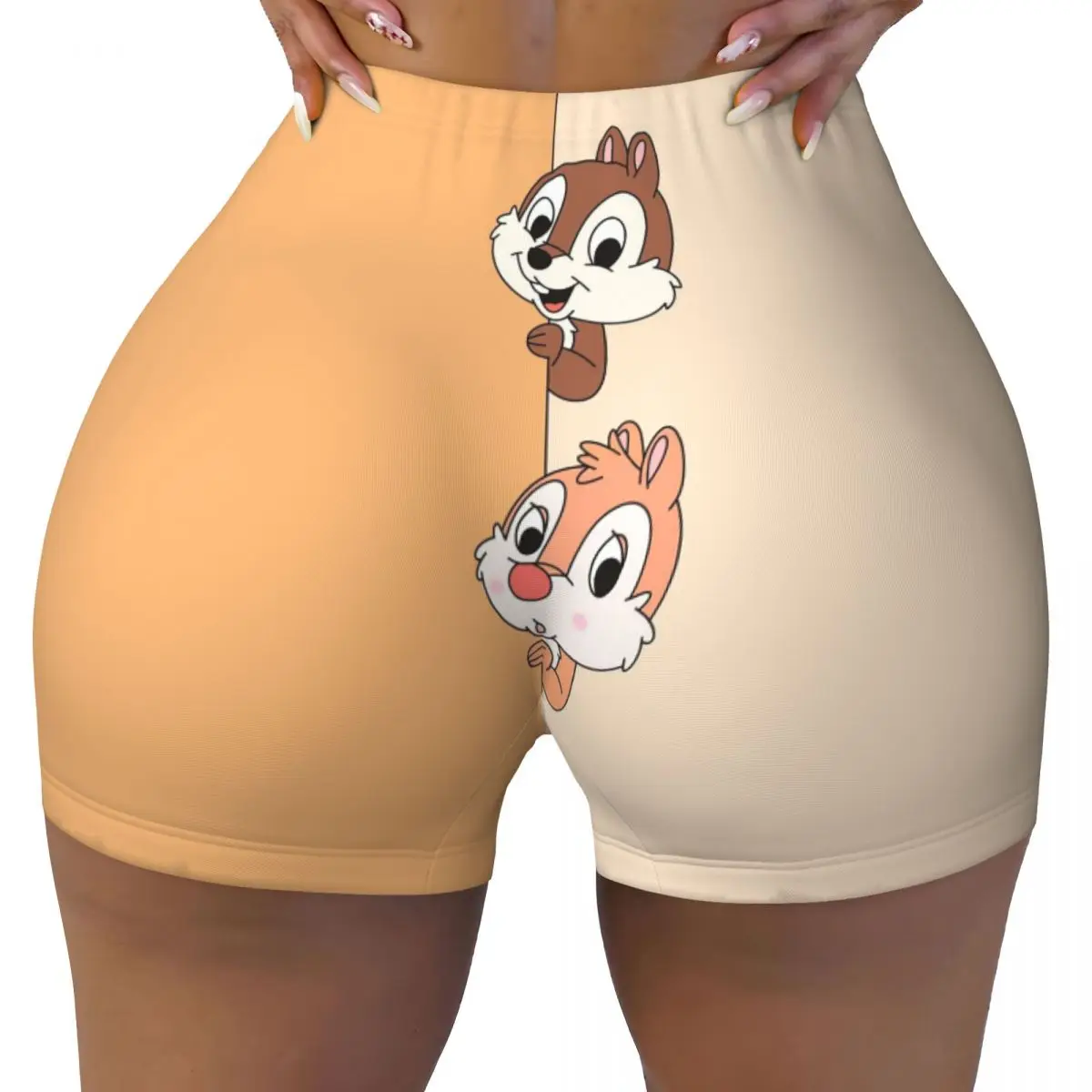 

Custom Chip Dale Chipmunk Gym Biker Running Shorts Women Workout Yoga Shorts