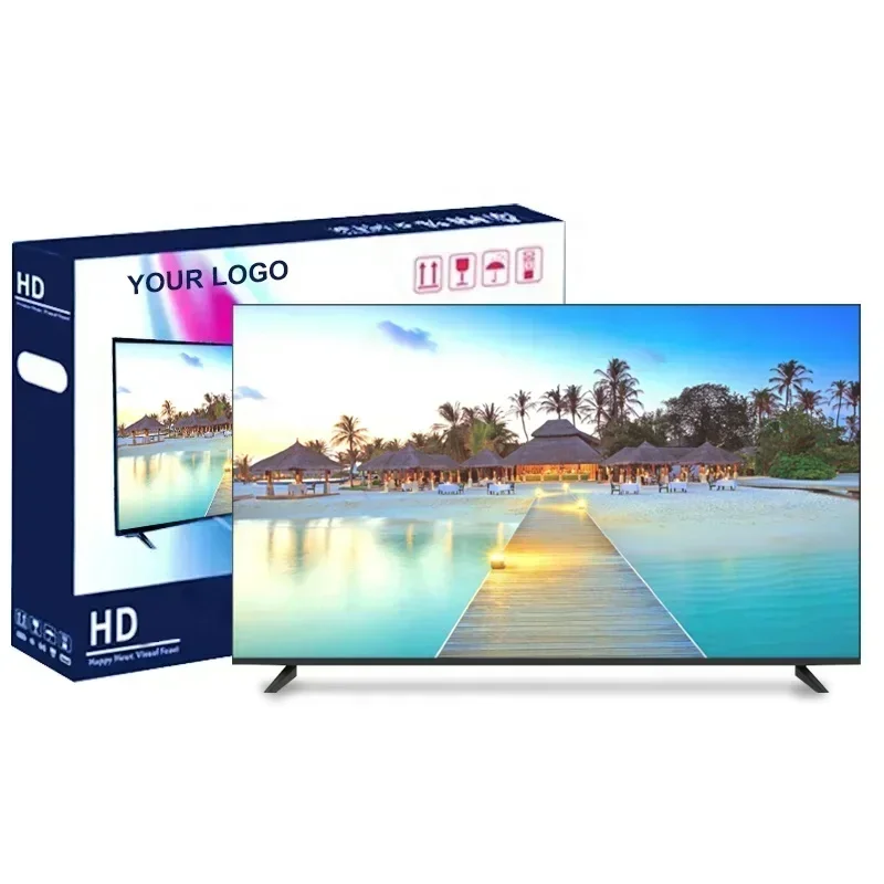 55 65 75 85InchTV Smart Tv Customized Logo, 2k Farmeless Full HD LCD Led TV Television