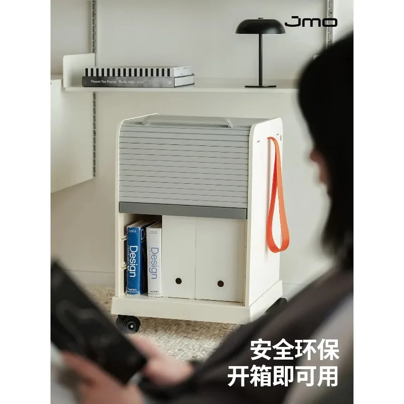 Q-2 removable Under-table Storage Cabinet, Rolling Shutter Door Cabinet With Lock, File Cabinet, Storage Cabinet, Bedside Table