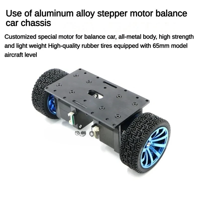 Assembled 2WD Stepper Motor Self Balancing Robot Car 2 Layers Car PID Adjustment LQR Trolley Robot Programmable Balance Robot