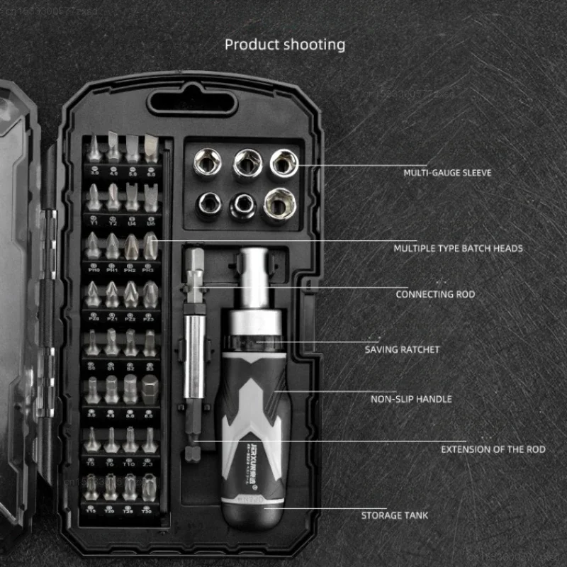 Imagem -06 - Xiaomi-ratchet Screwdriver Grupo Multi Funcional Cruz Soquete Hexagonal Ferramenta de Reparo Doméstico Combinação Ratchet Conjunto de Ferramentas Manuais