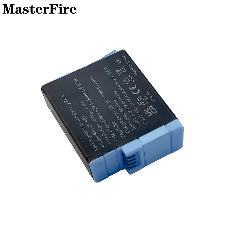 GoPro Hero 12 용 2-10PCS GoPro 12 GoPro 11 GoPro 10 GoPro9 배터리 액션 카메라 액세서리 용 검정색 1800mah 리튬 이온 배터리