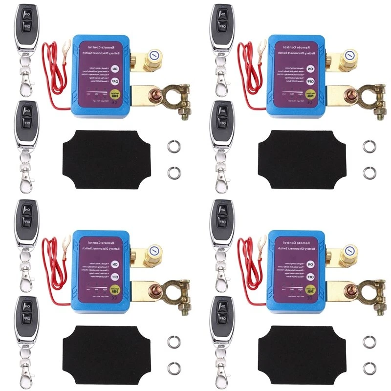 YLS-4X 12V/24V 240A Remote Control Battery Disconnect Switch, Automatic Power Off Switch