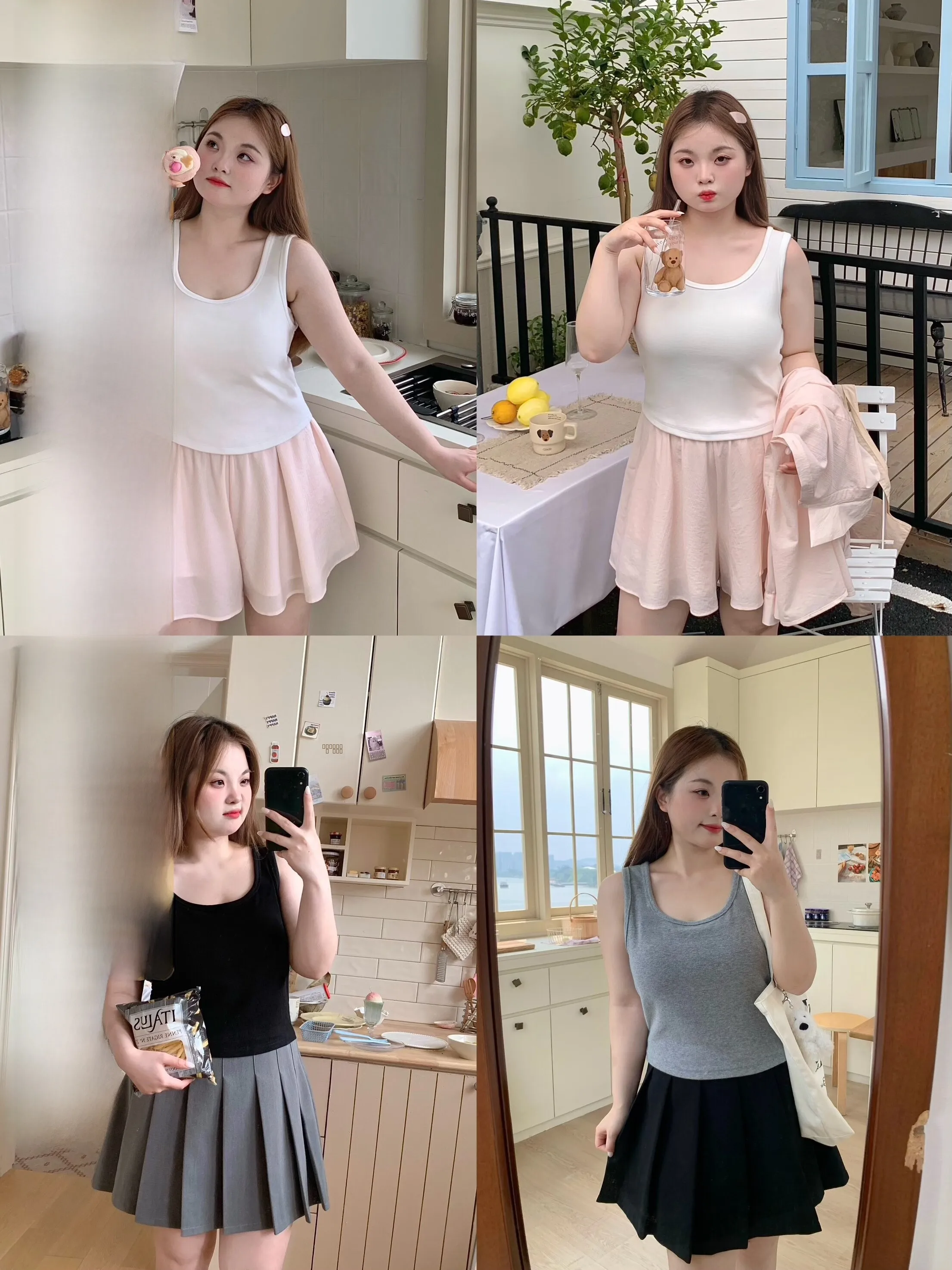 

plus Size Women's Basic Color Vest High Elastici Wide oulder Strap Conceals Side Breast Summer New Arrival Casual S...