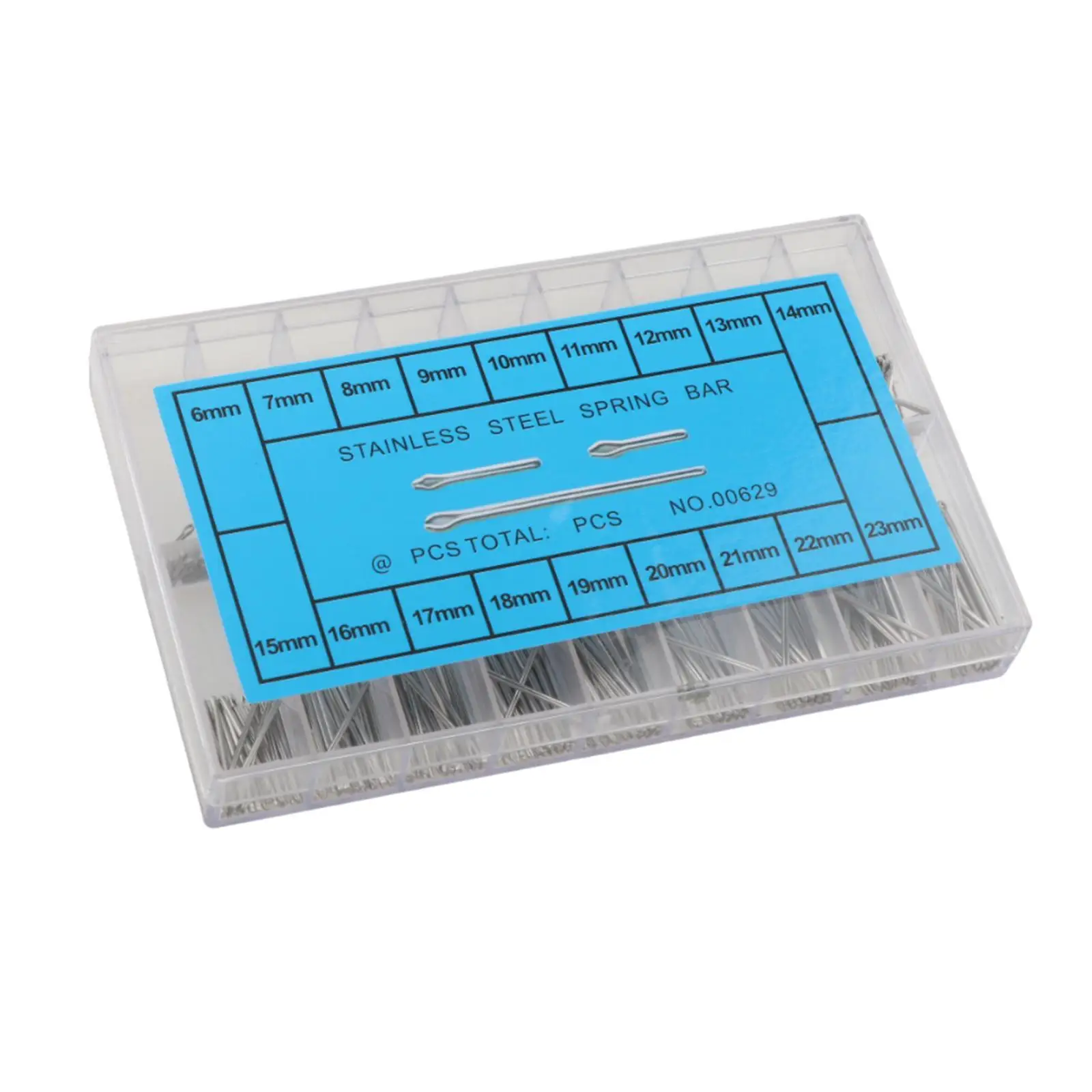 Stainless Steel Watch Pin Strap Assortment Spring Bar Link Cotter Pins Set for Professional and Home Watch Repair