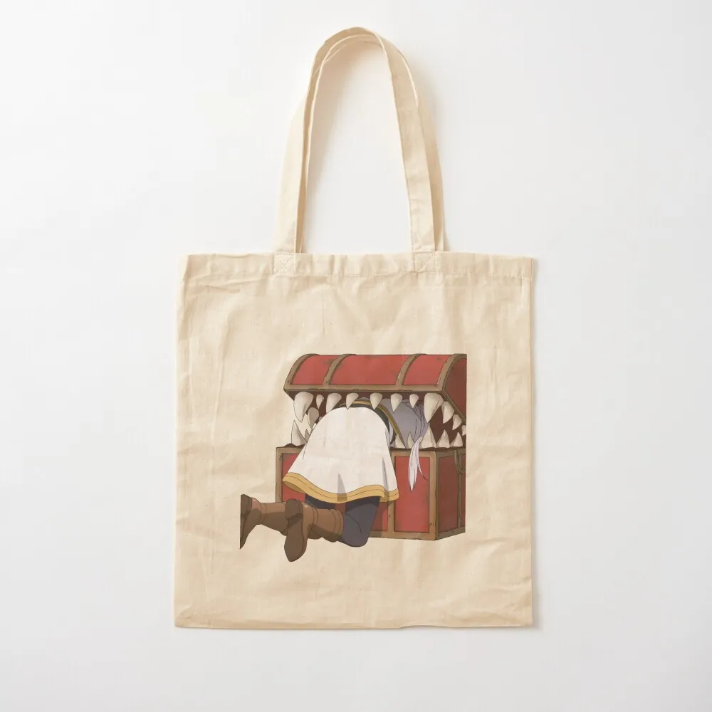 Frieren eaten by mimic Tote Bag reusable shopping bag canvas tote bags canvas tote bag shopper woman