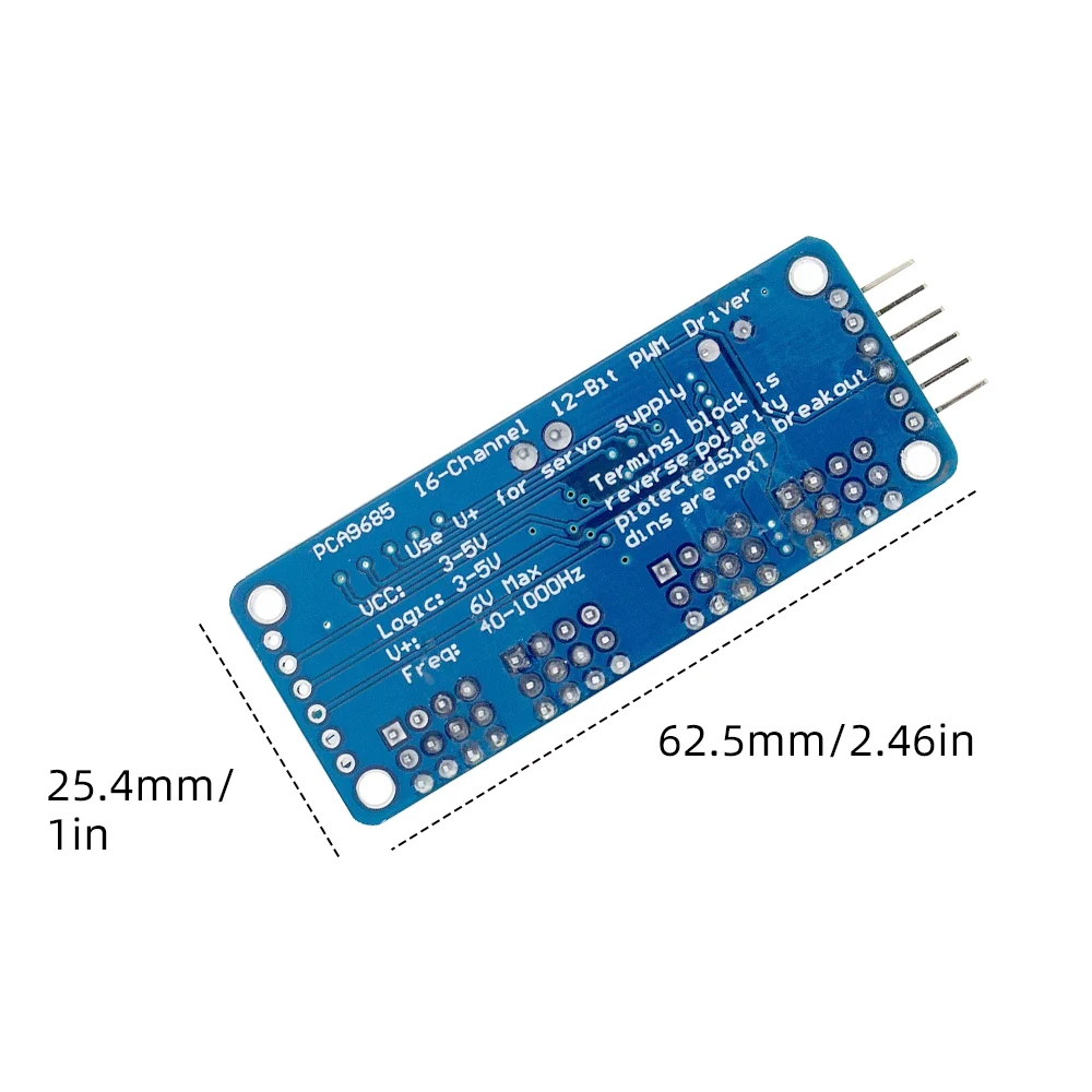 PCA9685PW 16 Channel 12-Bit PWM Servo Shield Driver I2C Interface PCA9685 Module For Raspberry Pi Robot Project