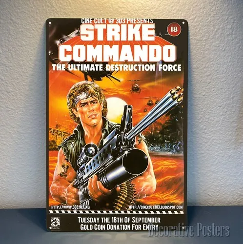 Strike Commando Movie Metallposter – Schildergröße: ()