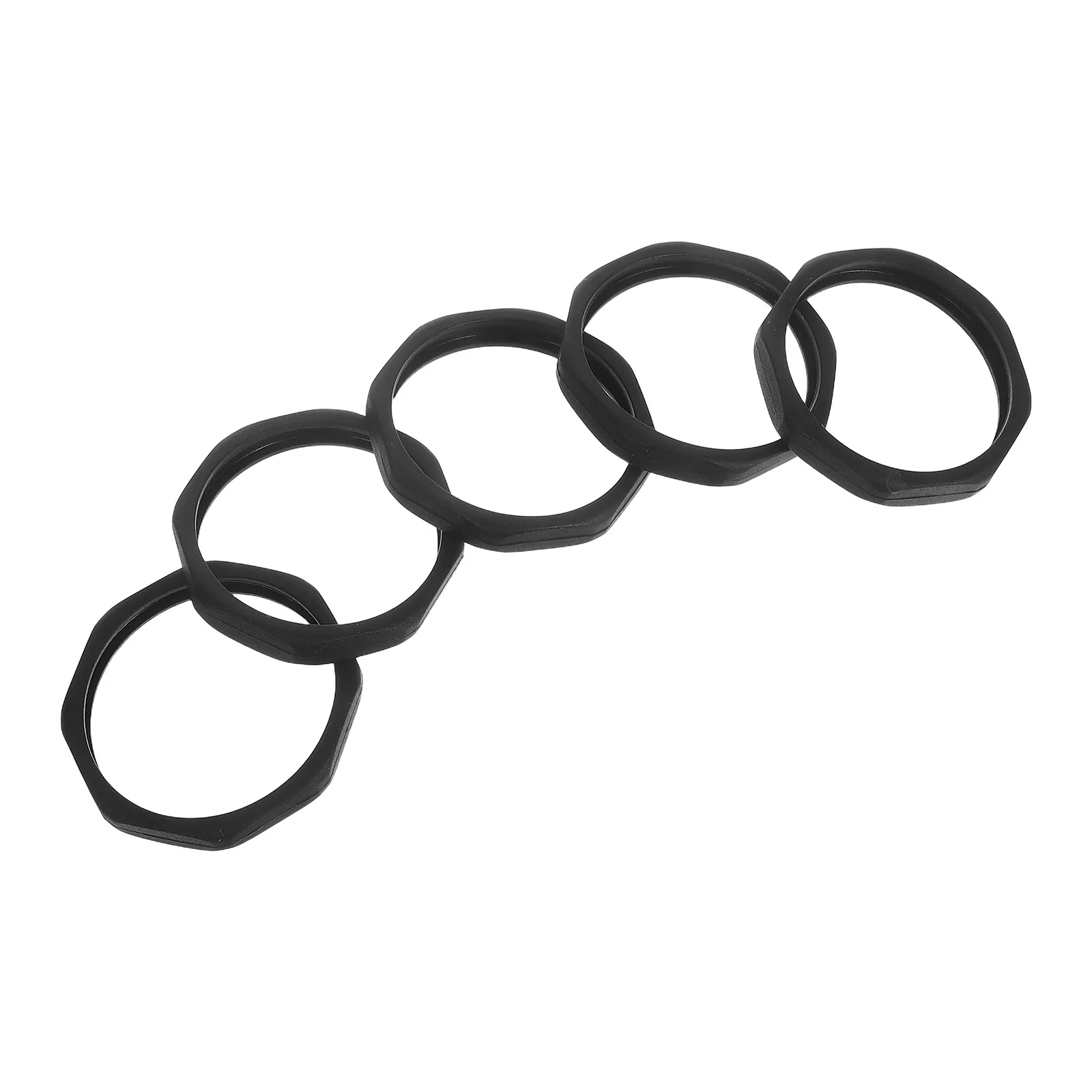 

5 Pcs Microphone Gasket Holder Fall Sleeve Anti Handheld Anti Rolling for 50mm Wireless Mic Shockproof