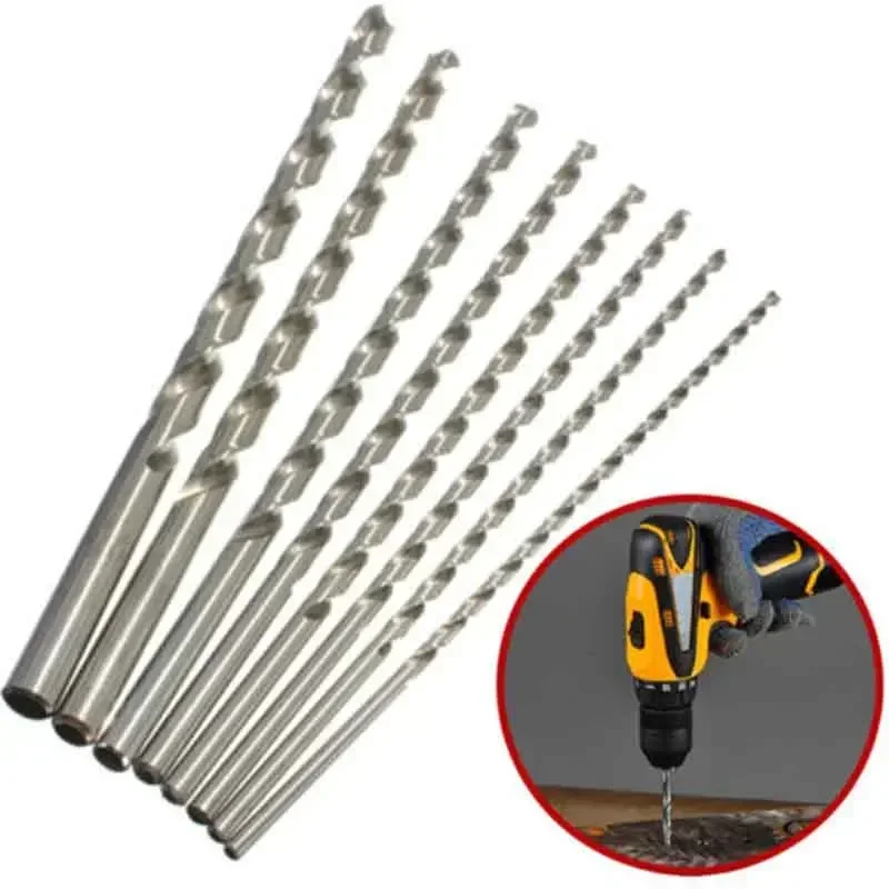 Elegante punta da trapano lucida Punte da trapano metriche Accessori Plastica Acciaio Alluminio Lunghezza Gambo dritto da 160 mm