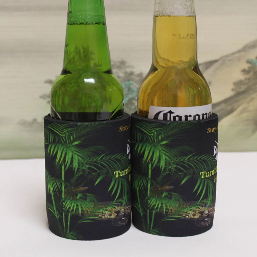 100pcs Slim Size Custom Logo Australia Stubby Holder Neoprene Can Cooler with Logo for Wedding Favors, Fishing, Picnics