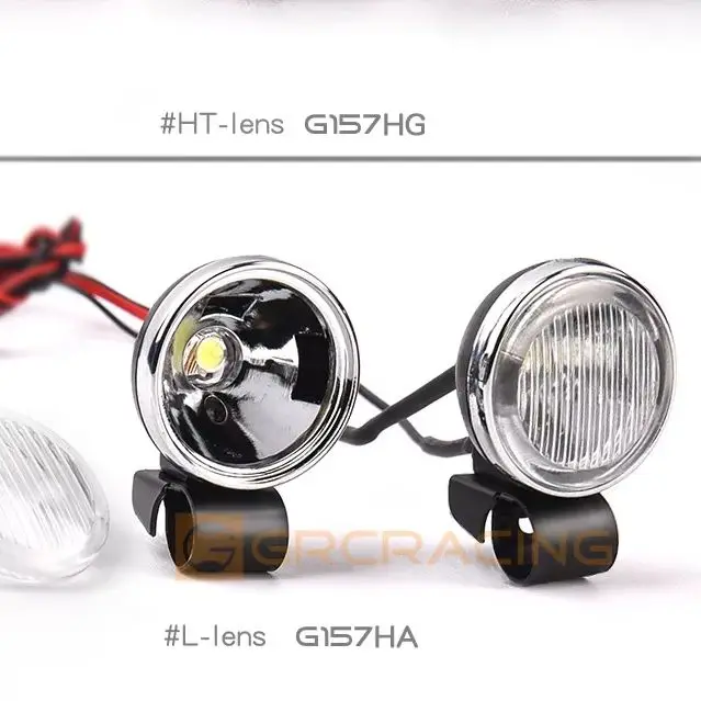 GRC 1/10 simulation 18mm retro circular spotlight off-road searchlight TRX4 SCX10 # G157H
