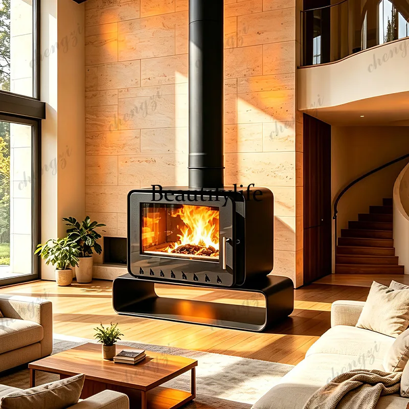 Manufacturer wholesale wood burning heating furnace arc rural homestay wood fire heater household fireplace