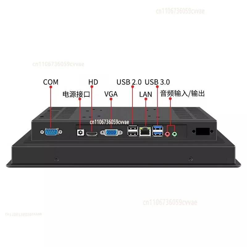 Double Control N100 Industrial Computer J6412 All-in-one 12.1 Inches Embedded Capacitive Touch Screen Workshop Dustproof