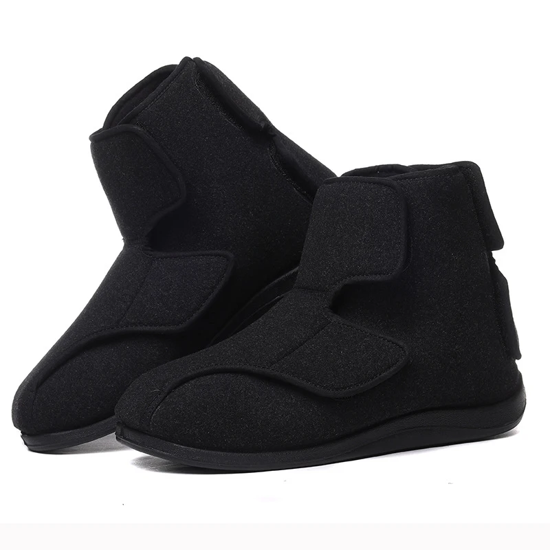 High top cloth shoes can be widened before and after adjustable flat shoes diabetic foot thumb eversion deformation fat feet can