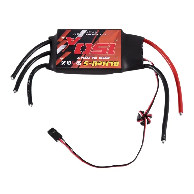 

WOWFU-Blheli RC Brushless ESC 150A Электронный регулятор скорости для квадрокоптеров, авиамоделей, самолетов с фиксированным крылом, многоосных FPV RC дронов