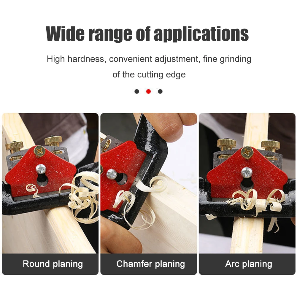 Woodworking Planer Mini Hand Tool Deburring Trimming Hand Tool Adjustable Plane 9 inch Hand Planer for Carpenter