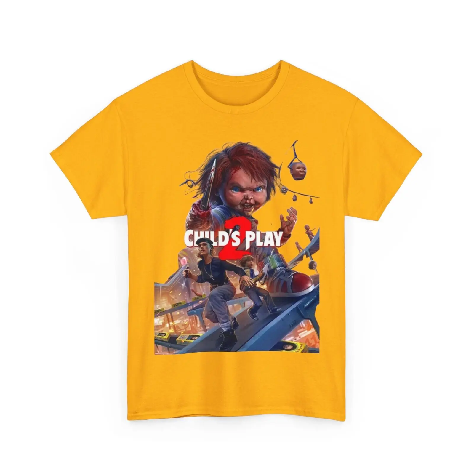 

Child Play 2 Movie 1990 Chucky Horror T Shirt Heavy Cotton Tee