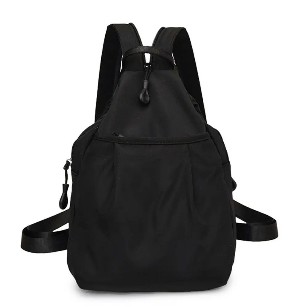 Zaino in tessuto Oxford tinta unita Borsa a tracolla casual leggera di grande capacità con tracolla regolabile in nylon