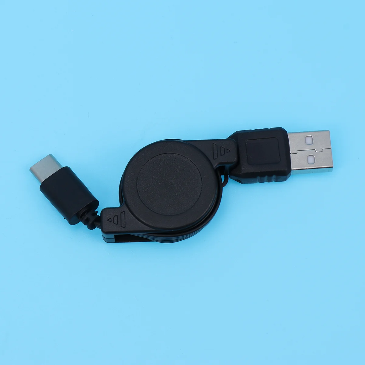 

Portable Type Cord Universal Retractable Charging Cable Data Sync Black USB