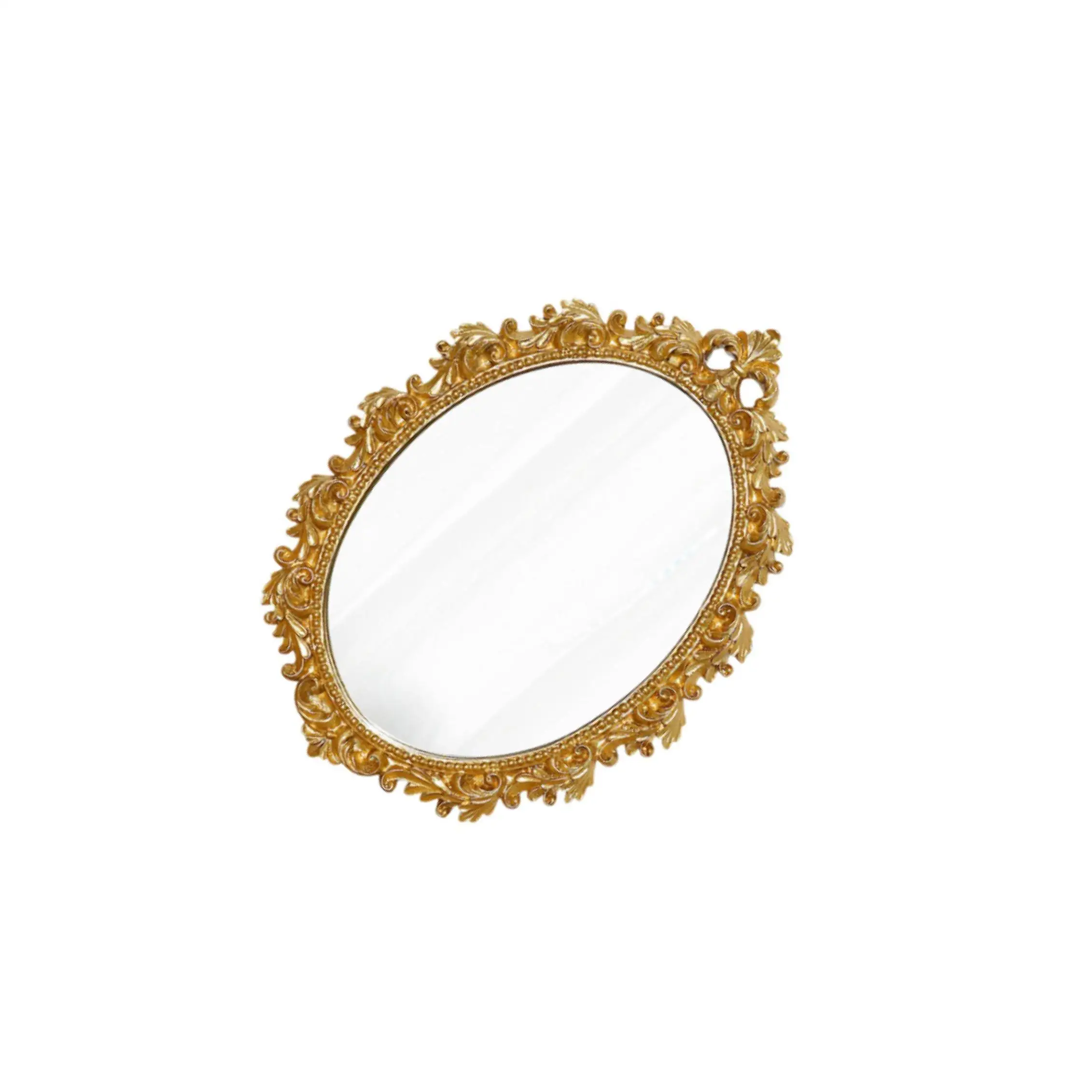 Makeup Mirror European Decor Retro Vanity Mirror for Office Bathroom Nursery