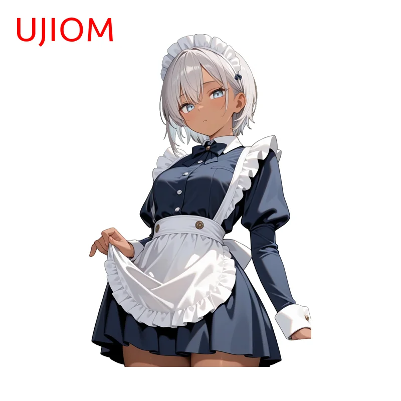 UJIOM Maid Uniform White Hair Nagatoro San Wall Sticker Fashion Attractive High Quality Decal Suitable For Creative Wallpapers