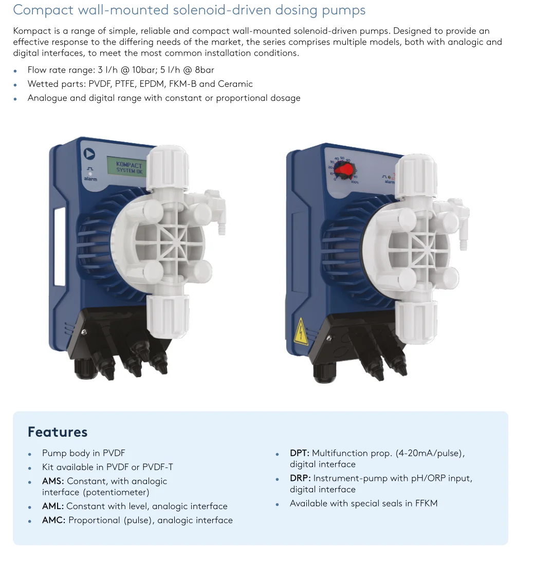 2026 Seko Swimming Pool Small Dosing Pump  Solenoid Pump Aquarium Auto Chemical Metering Pump