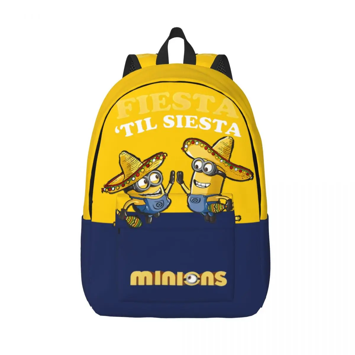 

For Gifts Minions Sombrero Portrait Retro Washable Kindergarten Bag Despicable Me Minions Strap Girl Boy Storage Bag Journey