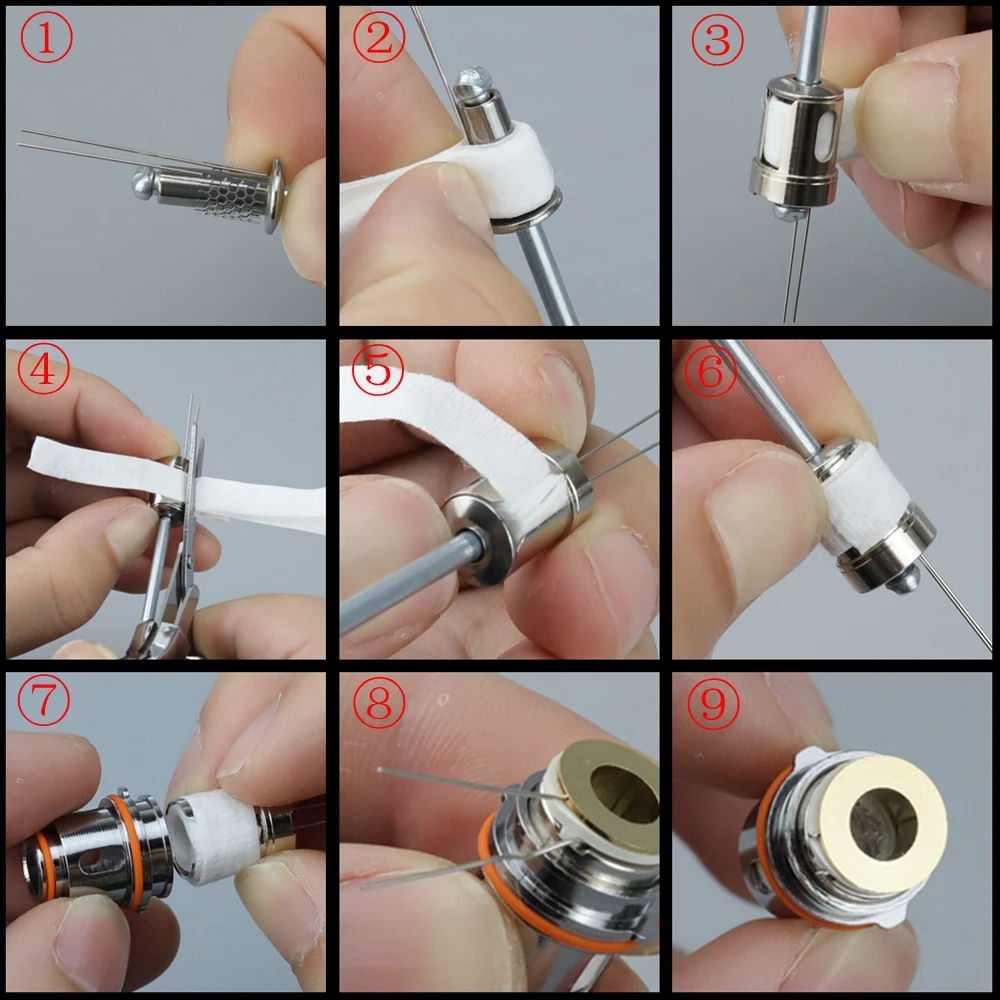 Série Z DIY Kit de Reconstrução, Algodão Tiras de Malha, Z1 0.4ohm, Z2 0.2ohm, GK-VP, Sub Ohm, S100, T200, Z200, L200 Set, Ferramentas Manuais