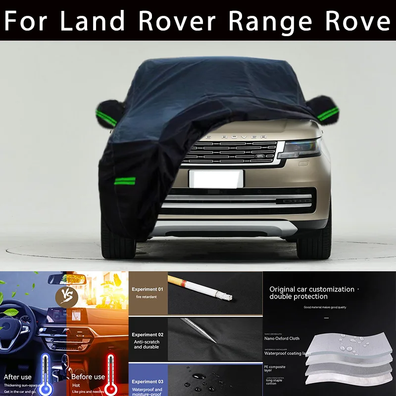 

Для Land Rover Range Rove, наружная защита, полные автомобильные Чехлы, снег, солнцезащитный, водонепроницаемый, пыленепроницаемый, внешние автомобильные аксессуары