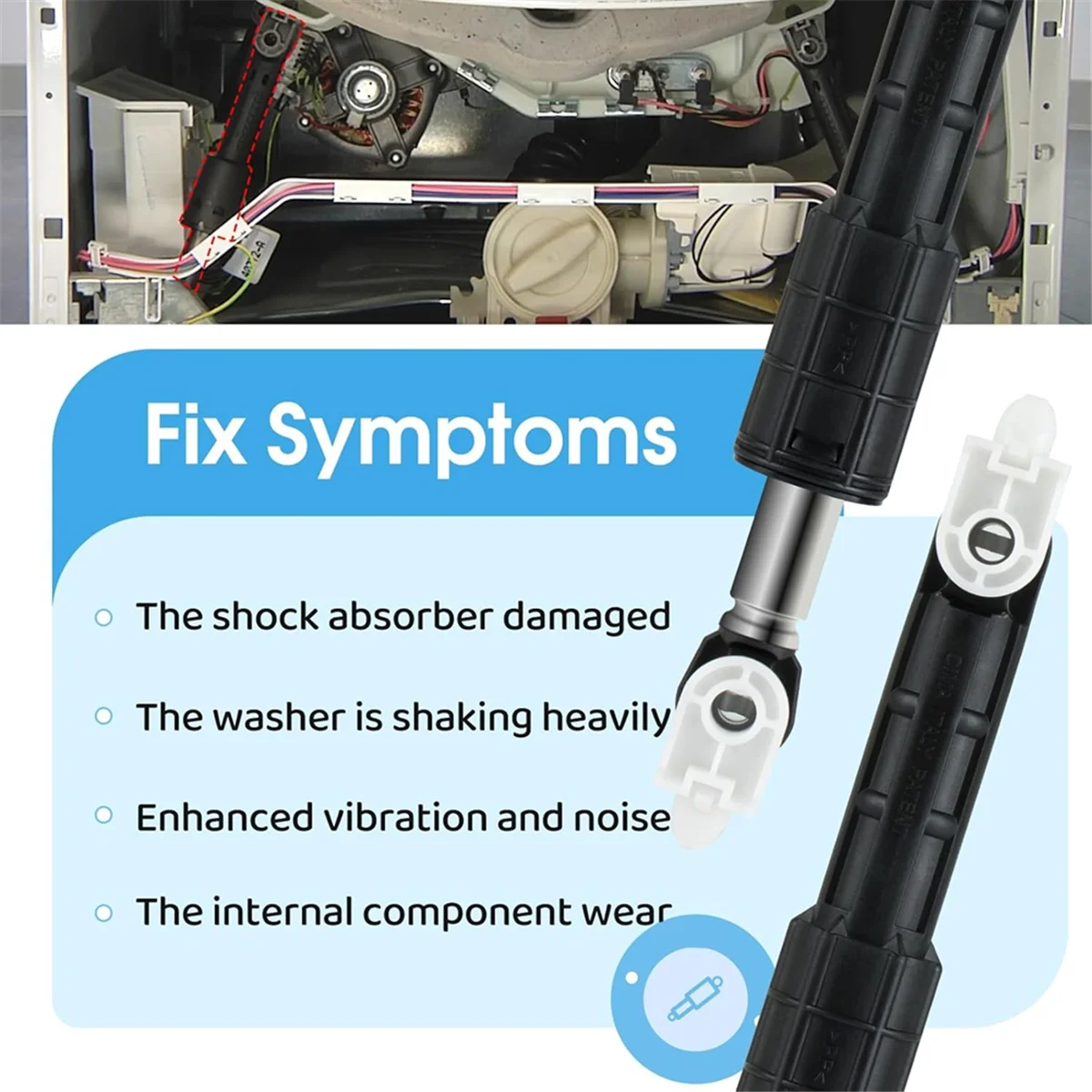 W 10822553 8182812   Confezione da 4 rondelle per lavatrice