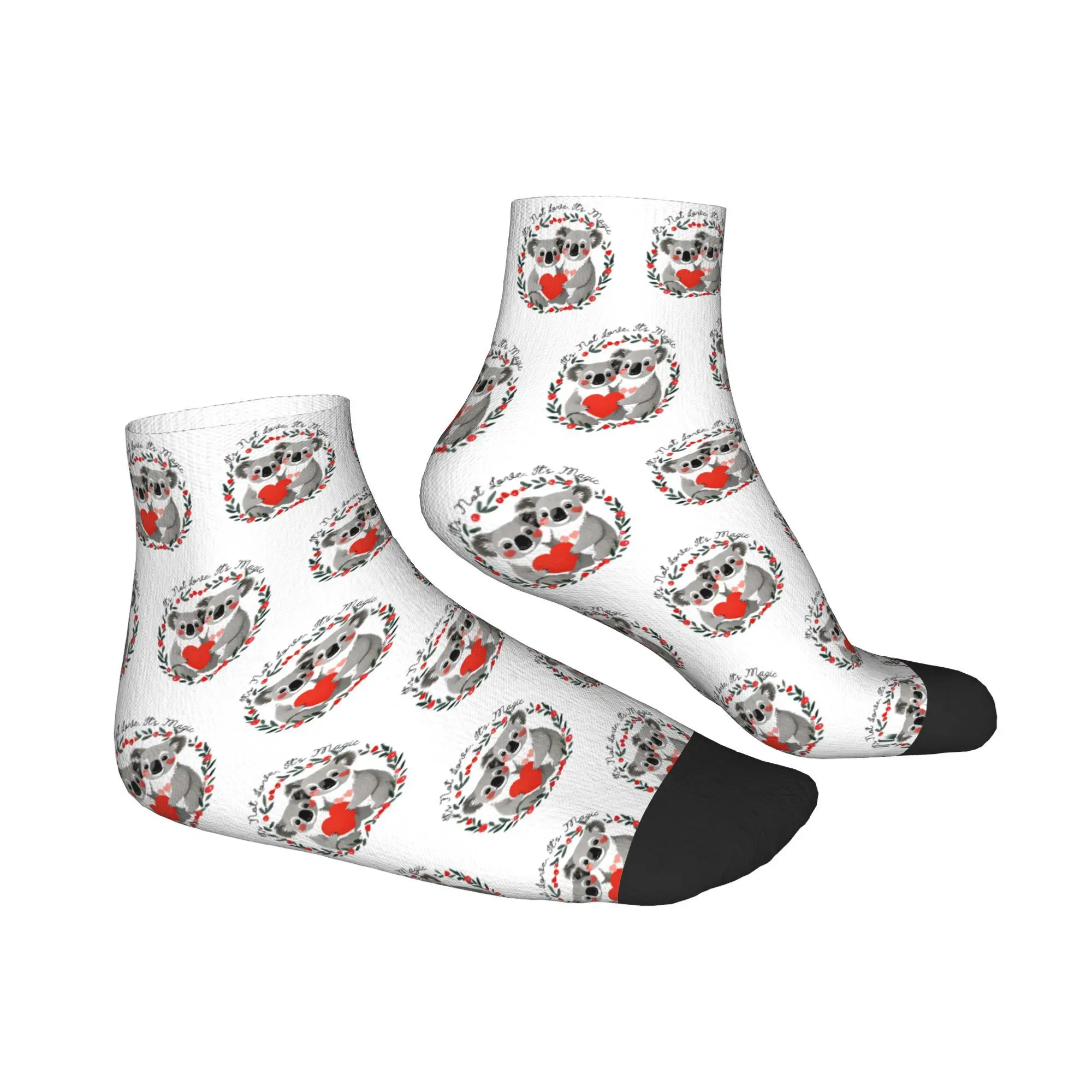 Quirky San Valentino Merch Love Redefined Koala Bear Calzini Harajuku Calze per tutte le stagioni Accessori per regali unisex