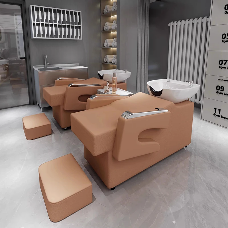 Minimalist Luxury Unique Shampoo Chair Aesthetic Modern Shampoo Chairs Modern Lavacabeza Peluquería Profesional Salon Furniture