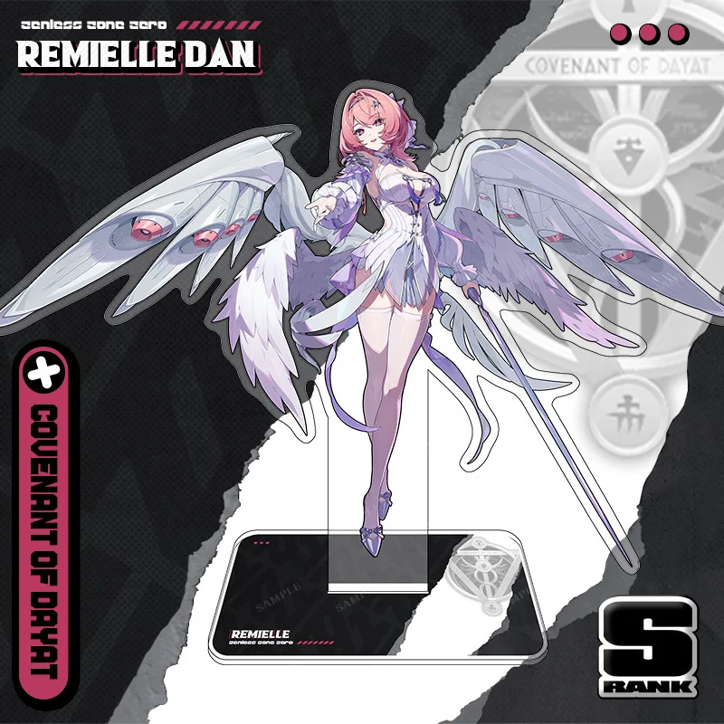 Game Zenless Zone Zero Peripheral Remielle New Acrylic Stand Model Cosplay Desktop Decoration Figurines Polaroid Keychain Gift