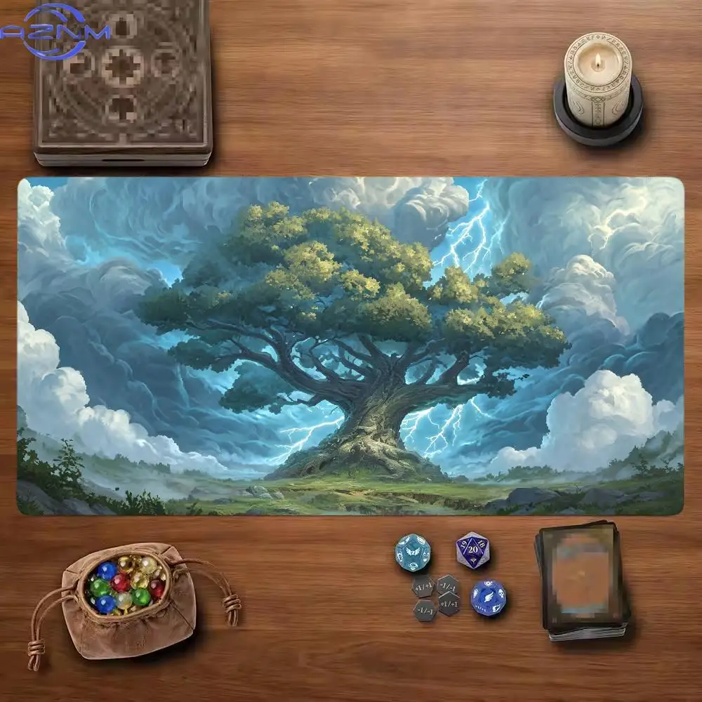 Fantasy Giant Tree Mouse Pad Magic Gathering Playmat MTG TCG Office Desk Mat for Work Game PC Laptop Rug Carpet MousePad