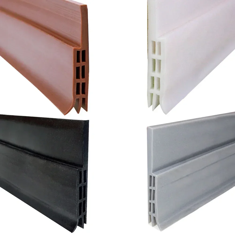 1M Door Bottom Seal Strip Thicken Windproof Soundproof Weather Strip Self Adhesive Door Windshield Sealing Foam Weather Strip image 5