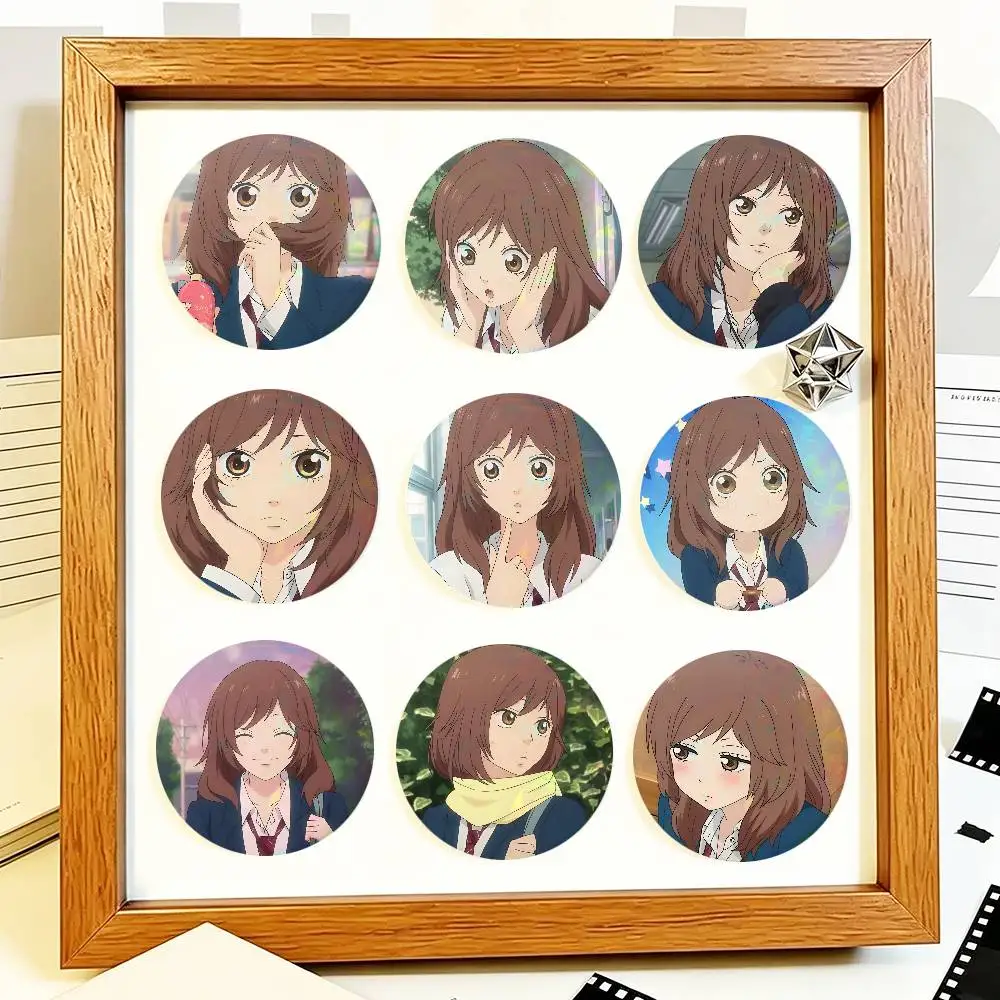 Ao Haru Ride Anime Yoshioka Futaba Round Badge Creative Brooch Clothing Backpack Accessories Lapel Pin