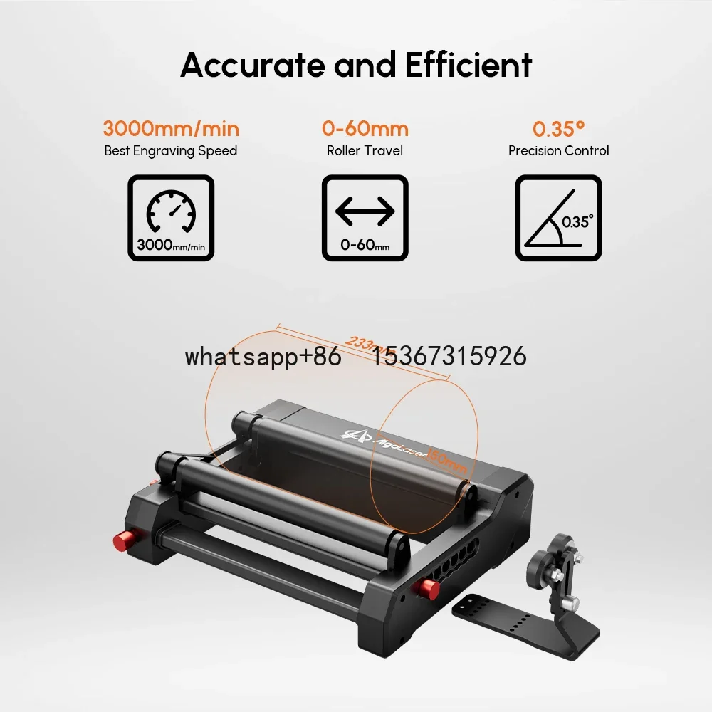 

aLaser 3in1 360° Rotary Roller For Goblets/stainless Steel Bottles/Baseball Bats As Rolling Engraving Platform For Engraver